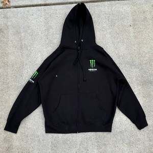 Monster Energy Full Zip Hoodie Y2K Hooded Sweatshirt
